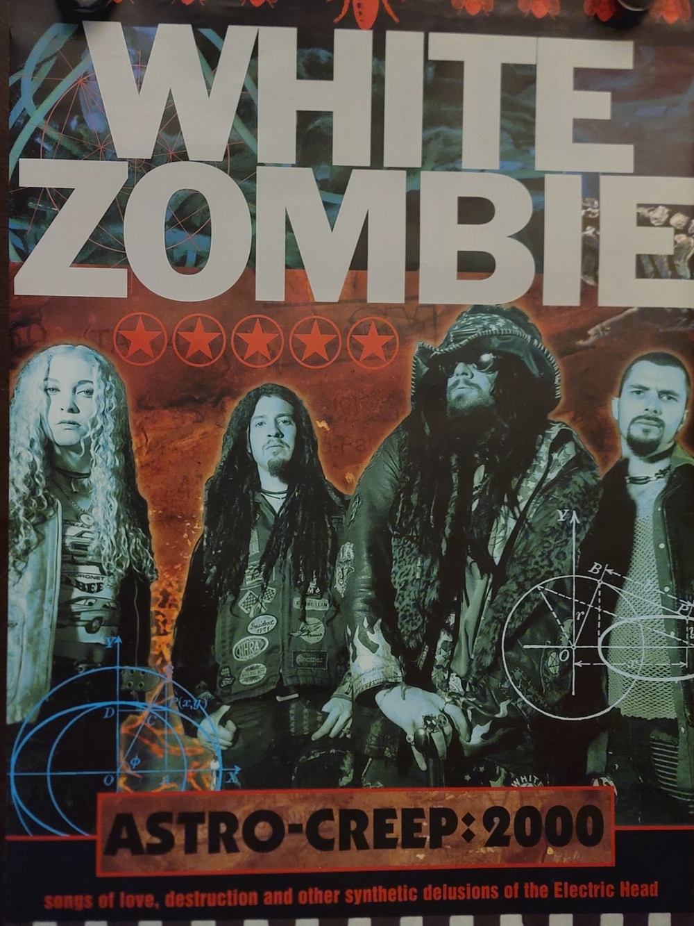 White Zombie Astro-Creep: 2000 Poster - Vintage! 22x36"